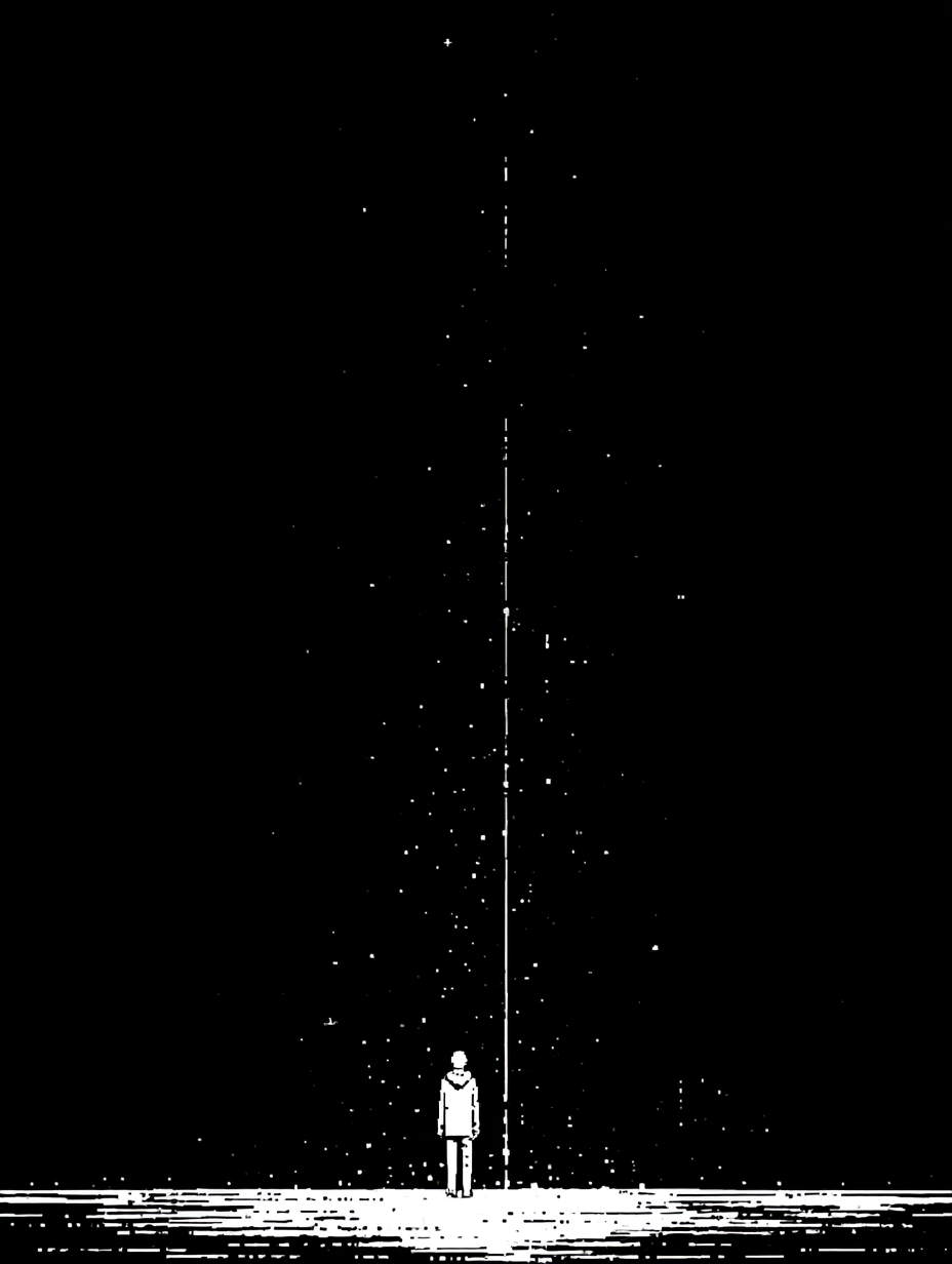 Ilustracija za citat A.B. Šimića - čovjek ispod zvijezda